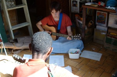 Taylor guitar in Papua New Guinea